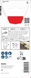„Bosch Starlock“ medienos pjovimo ašmenys 32 × 60 mm.